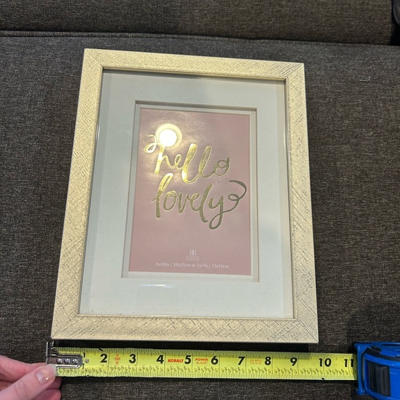 Blush Pink and Gold Wall Decor “Hello Lovely” - Picture 2 of 4